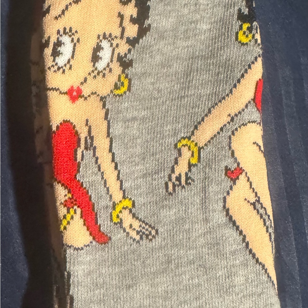 Random Socks with Cartoon Character Design